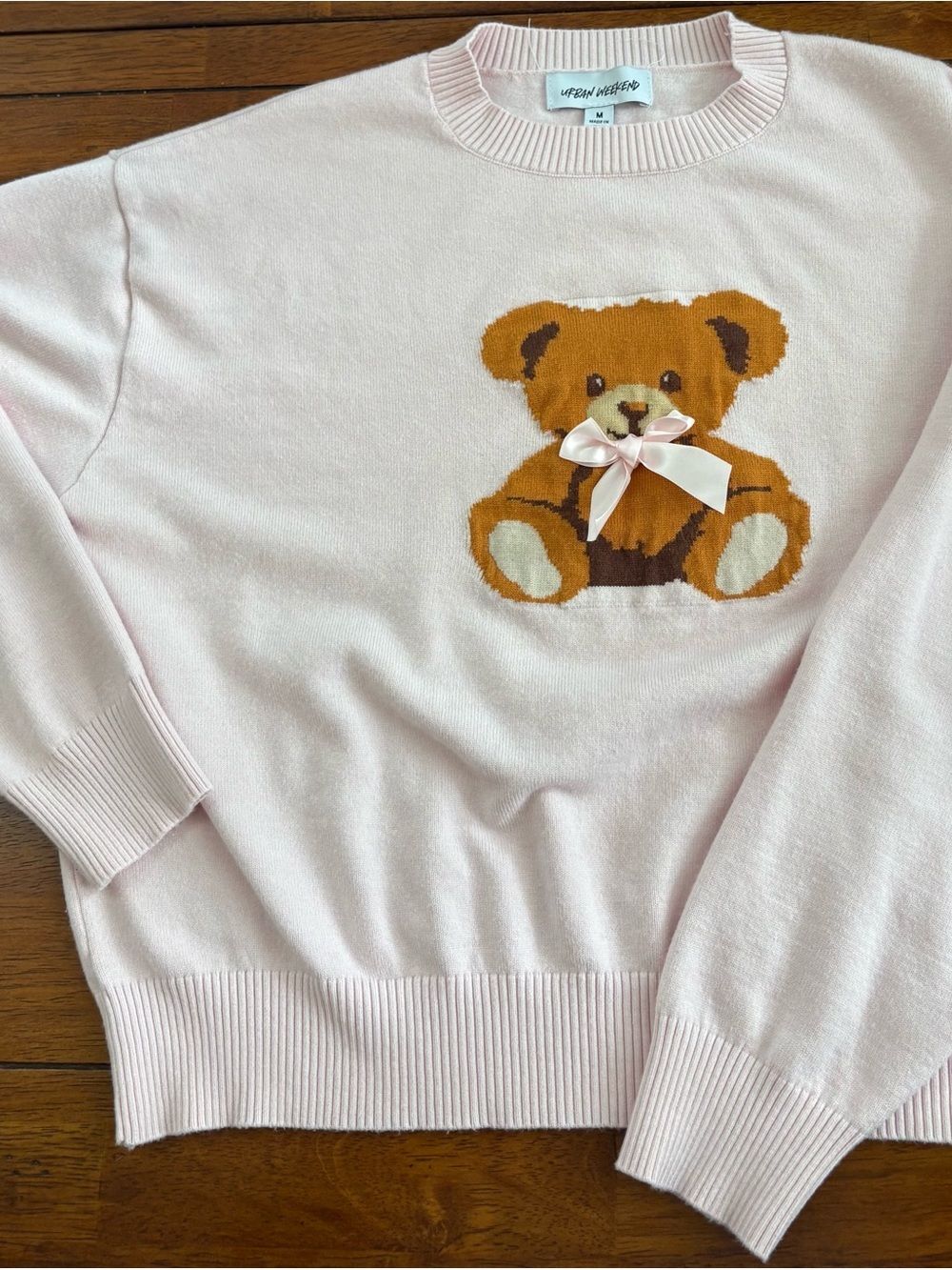 Urban Weekend Pink Teddy Knit Sweater